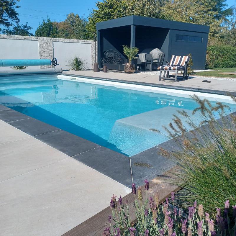 pool house aluminium de 6x3m